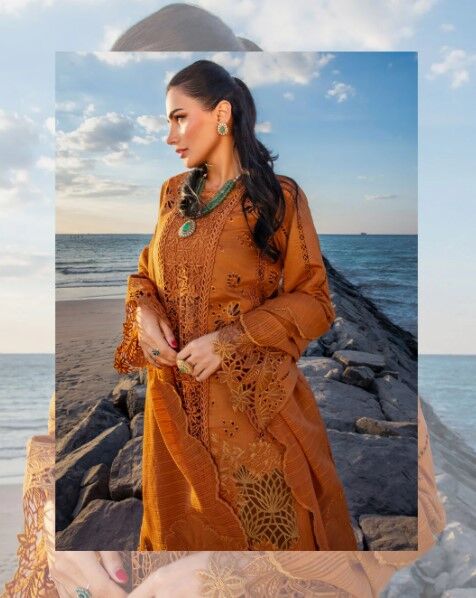 LWN4 Exquisite Schiffli embroidered dress featuring intricate lace and timeless elegance.