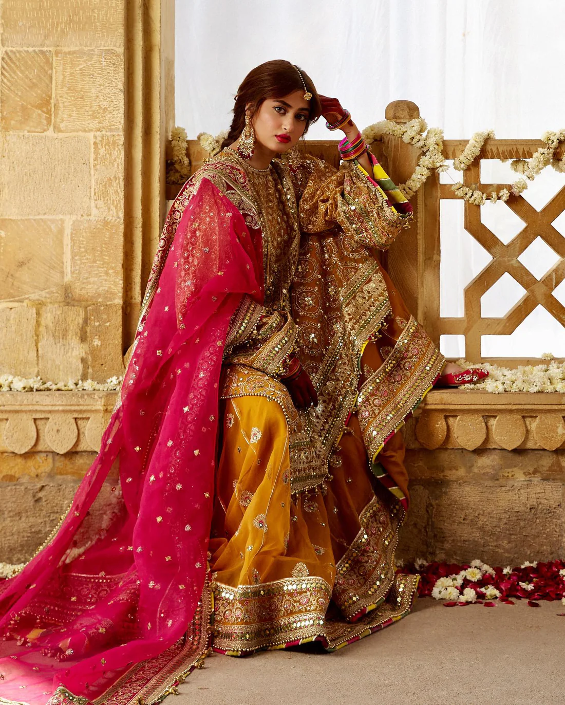 Yellow Mehndi Dresses Pakistani – A Blend of Culture and Beauty Stunning yellow mehndi dresses Pakistani collection with intricate detailing for brides-to-be.