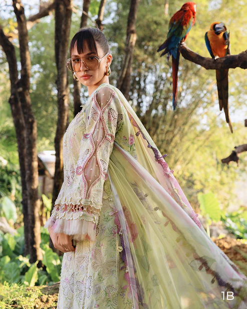 Beautiful Butterfly Embroidered Suit – Pak Clothing Brand